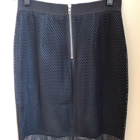 NWOT black Gili mesh overlay pencil skirt - Picture 9 of 12